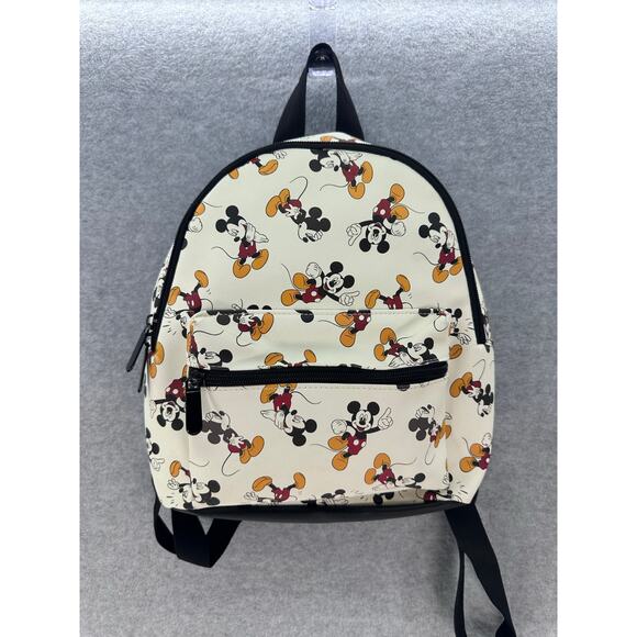 Disney Bioworld Small Mickey Mouse Backpack Vegan Travel Vacation Bag - Picture 2 of 9